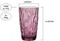Preview: Longdrink Gläser 47cl Diamond Rock Purple - 6 Stück